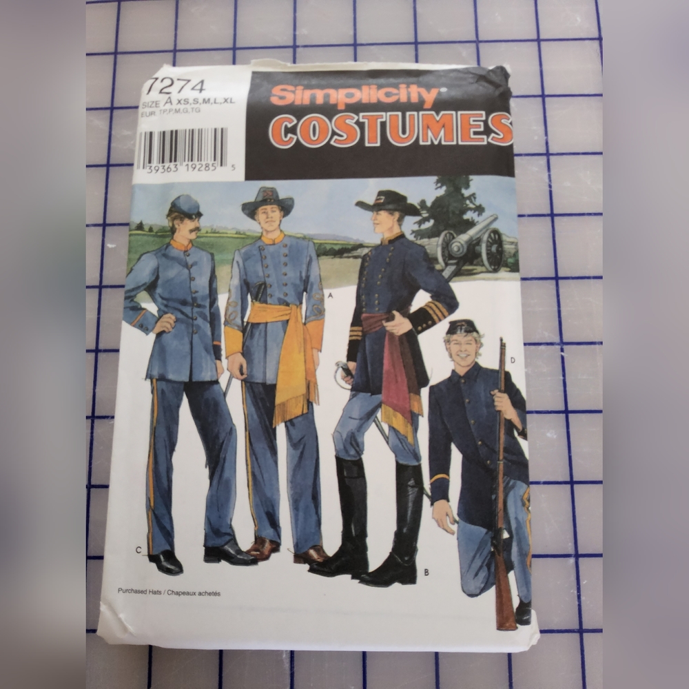 Vintage Simplicity Civil War Costume Sewing Pattern